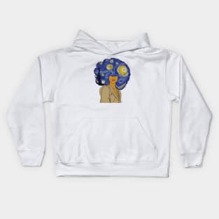 Starry Nights (2) Kids Hoodie